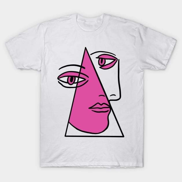 Artwork - Geometric Portrait (1) T-Shirt by isstgeschichte